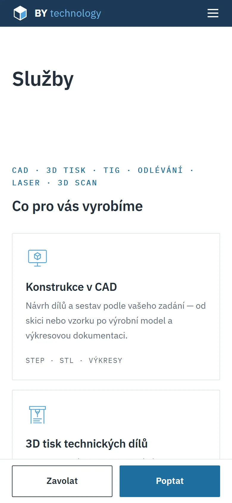 Služby na telefonu