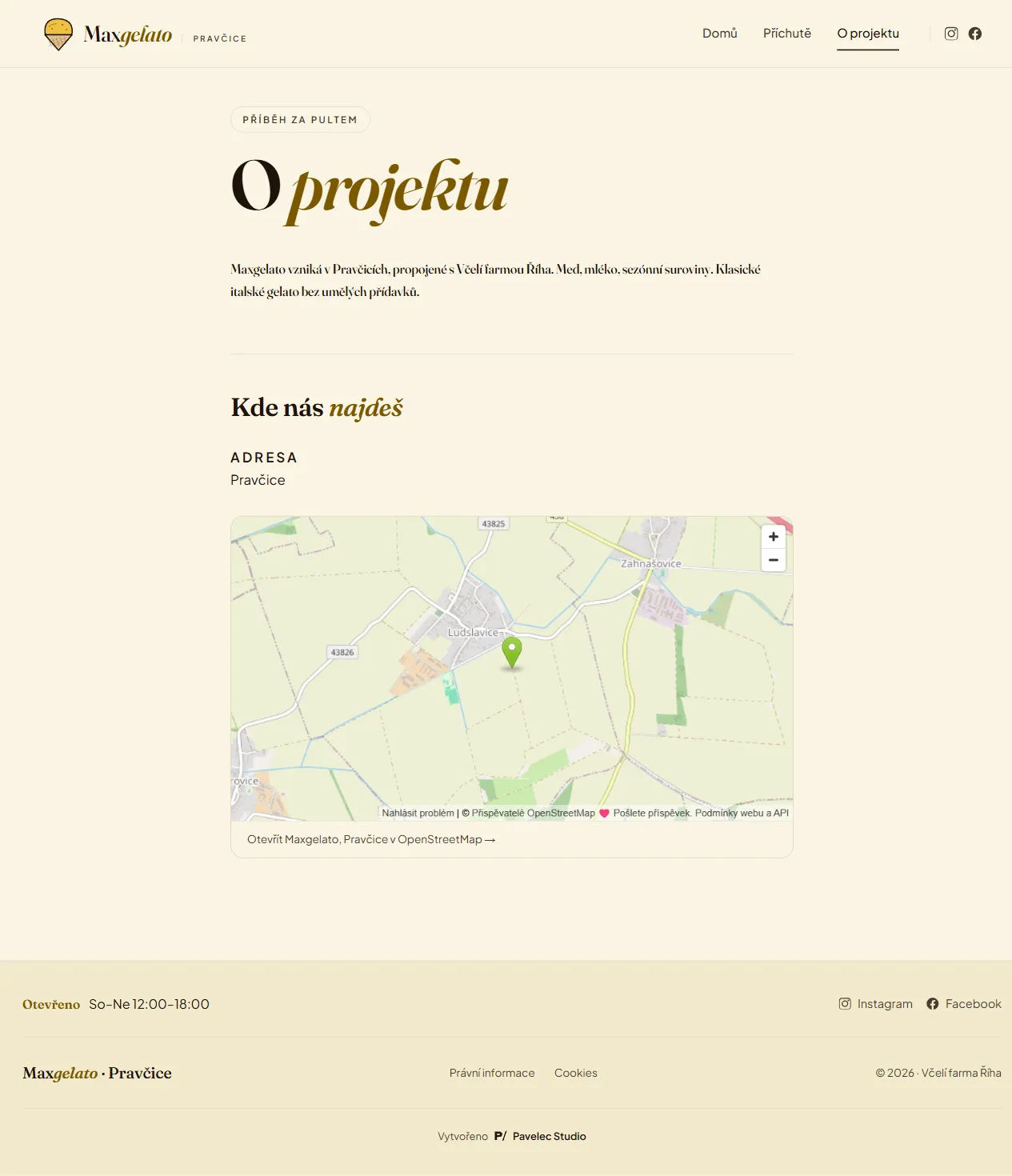 Ukázka projektu Maxgelato